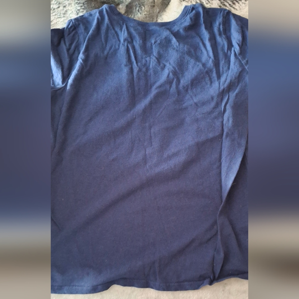 Navy Graphic Tee with Unicorn and Stars - Picture 3 of 3